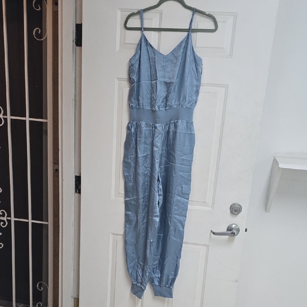 Twill Amia Jumpsuit in Lapis Cinq a Sept